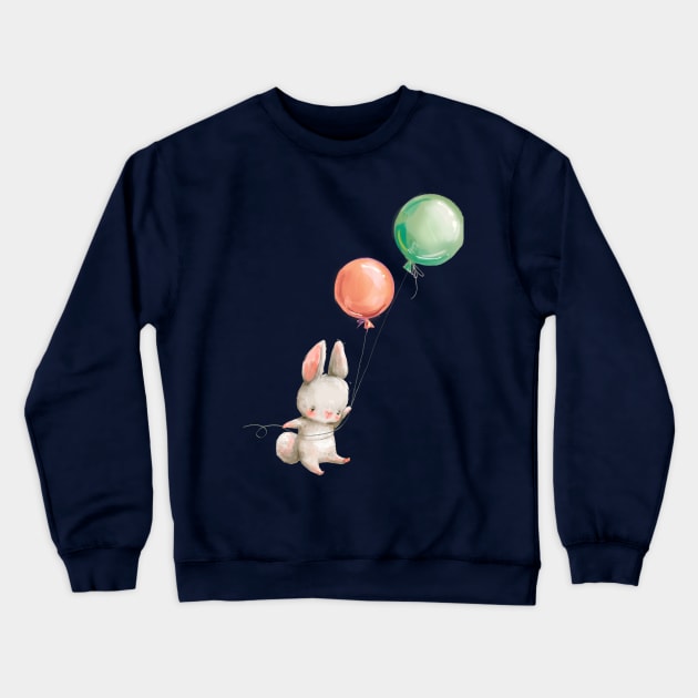 Bunny Love 1 Crewneck Sweatshirt by EveFarb